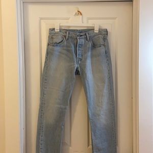 Levi’s 501 light-wash jeans
